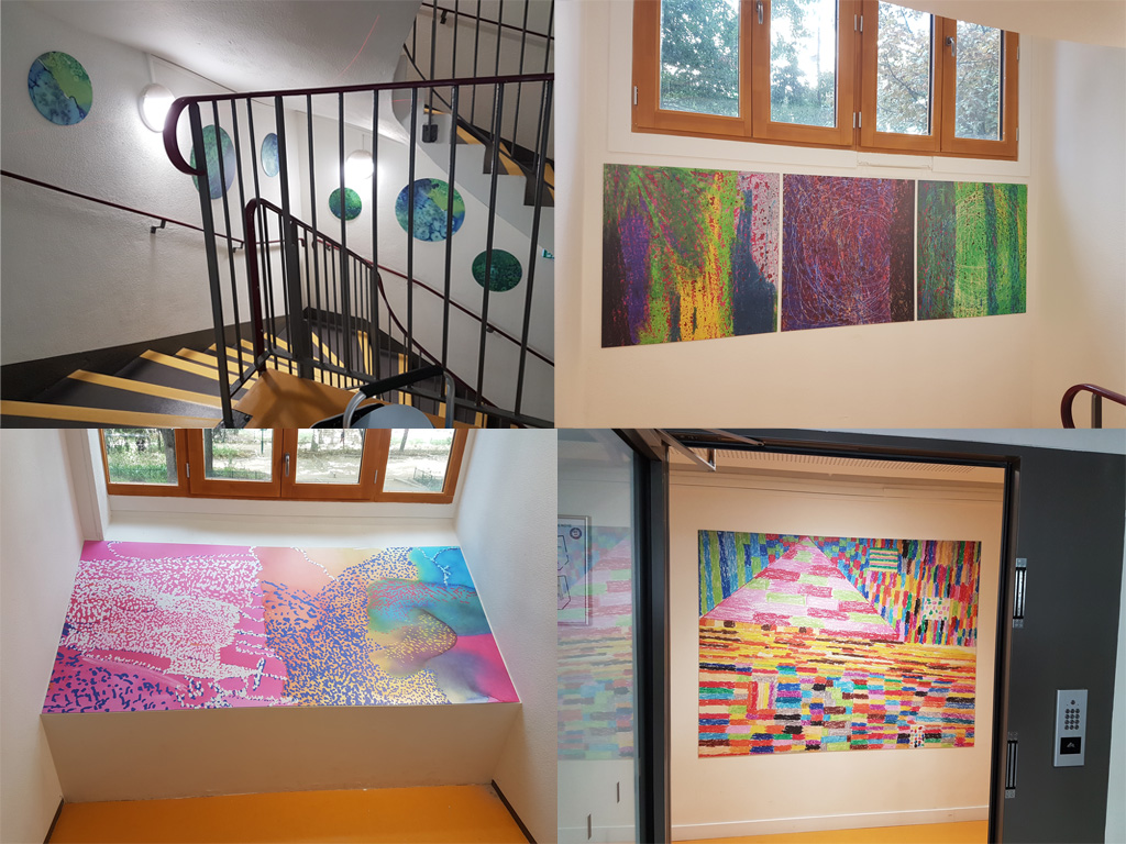 Poseur adhésif, signalétique et installation de décors